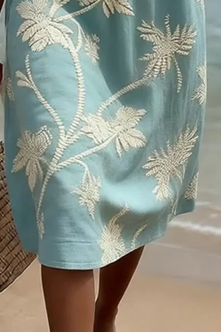 MILA - Elegante Gebloemde Midi Jurk
