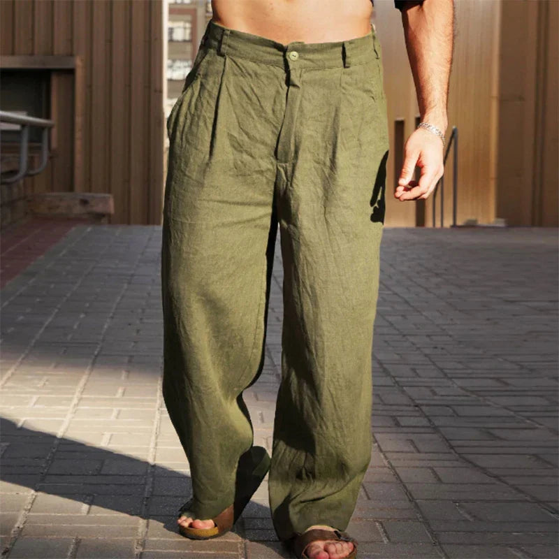MASON - Luchtige Linnen Broek