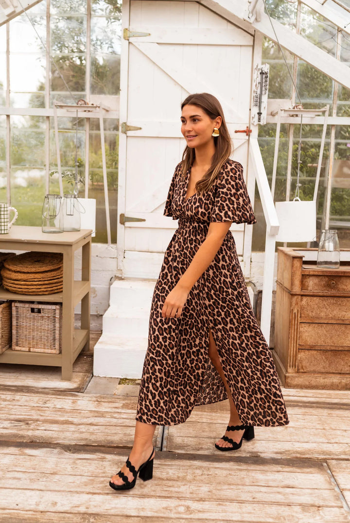 JULIA - Maxi Jurk met Luipaardprint