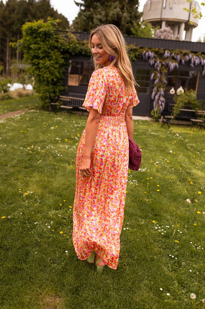 EVI - Zomerse Bloemenjurk met V-hals